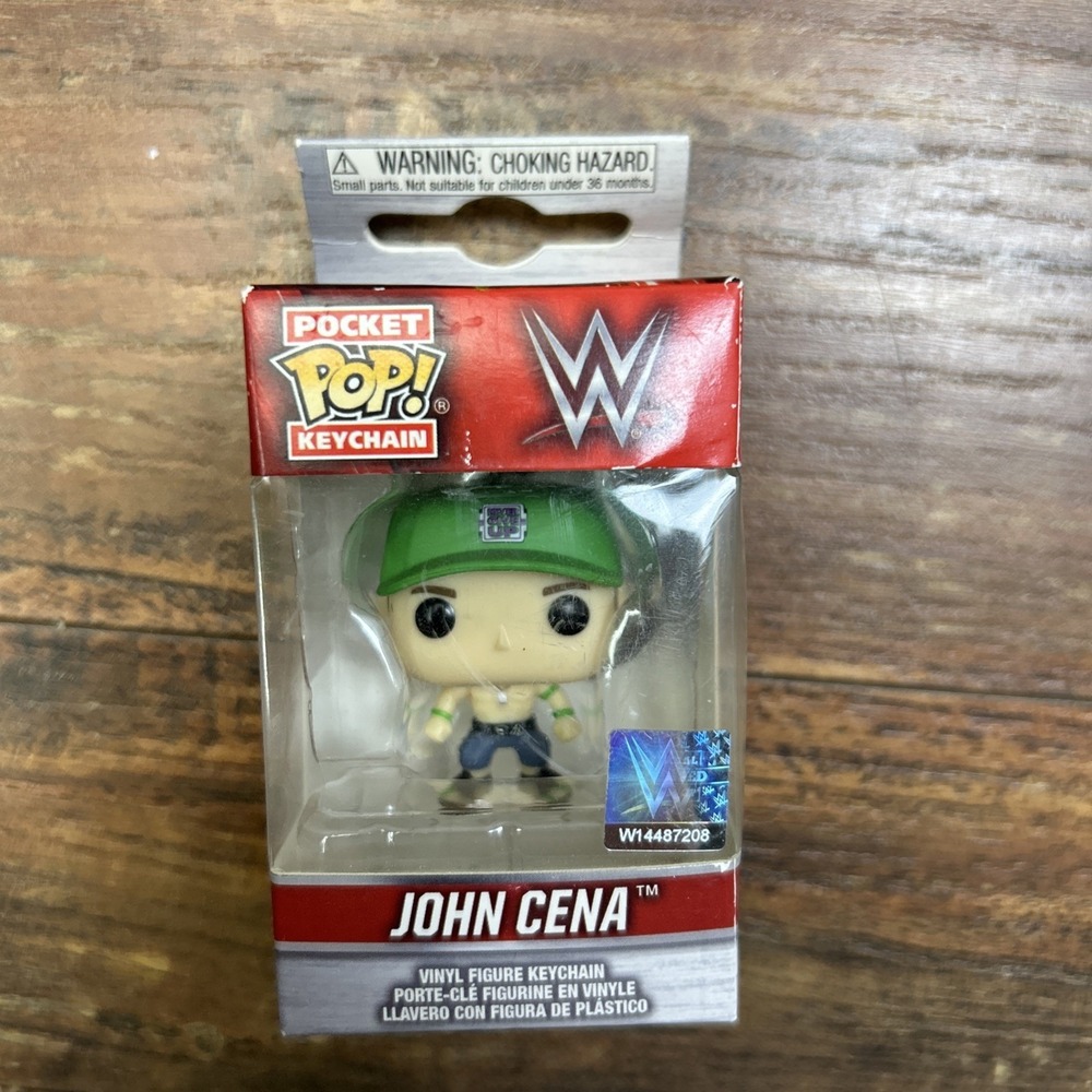 FUNKO Pocket Pop! Keychain John Cena (Green Hat) NEW‎ Mini Wrestling WWE